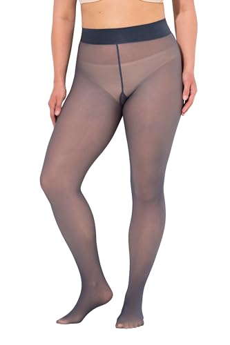 Ulla Popken Damen große Größen Übergrößen Plus Size Strumpfhose, transparente Optik, innen hautfarben Ulla Popken Damen große Größen Übergrößen Plus Size Strumpfhose, transparente Optik, innen hautfarben von Ulla Popken