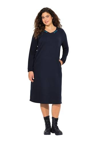 Ulla Popken Damen große Größen Übergrößen Plus Size Sweatkleid, Rundhals, Zierband, Langarm, Taschen Marine 58+ 831054130-58+ Ulla Popken Damen große Größen Übergrößen Plus Size Sweatkleid, Rundhals, Zierband, Langarm, Taschen Marine 58+ 831054130-58+ von Ulla Popken