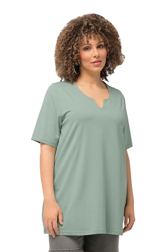 Ulla Popken Damen große Größen Übergrößen Plus Size T-Shirt, A-Linie, Tunika-Ausschnitt, Halbarm Ulla Popken Damen große Größen Übergrößen Plus Size T-Shirt, A-Linie, Tunika-Ausschnitt, Halbarm von Ulla Popken