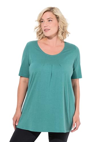 Ulla Popken Damen große Größen Übergrößen Plus Size T-Shirt, Zierfalten, A-Linie, Rundhals, Halbarm, Modal Ulla Popken Damen große Größen Übergrößen Plus Size T-Shirt, Zierfalten, A-Linie, Rundhals, Halbarm, Modal von Ulla Popken