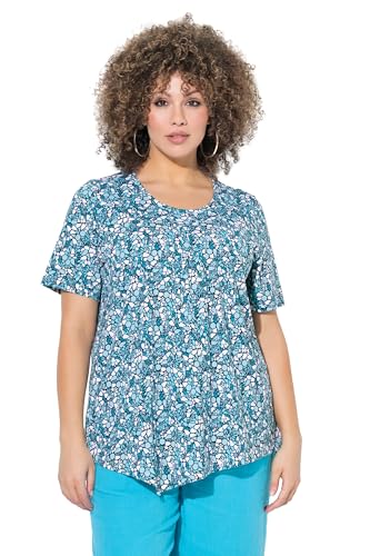 Ulla Popken Damen große Größen Übergrößen Plus Size T-Shirt, Zipfelsaum, A-Linie, Biesen, Rundhals, Halbarm tiefes Aqua 42+ 838511740-42+ Ulla Popken Damen große Größen Übergrößen Plus Size T-Shirt, Zipfelsaum, A-Linie, Biesen, Rundhals, Halbarm tiefes Aqua 42+ 838511740-42+ von Ulla Popken