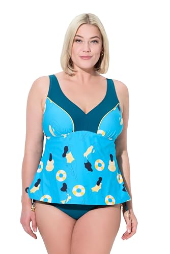 Ulla Popken Damen große Größen Übergrößen Plus Size Tankini, Schwimmerin, Softcups, Träger verstellbar türkis 54 837316753-54 Ulla Popken Damen große Größen Übergrößen Plus Size Tankini, Schwimmerin, Softcups, Träger verstellbar türkis 54 837316753-54 von Ulla Popken