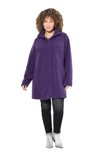 Ulla Popken Damen große Größen Übergrößen Plus Size Teddy-Mantel, A-Linie, Stehkragen, Druckknöpfe violett 50+ 833695836-50+ Ulla Popken Damen große Größen Übergrößen Plus Size Teddy-Mantel, A-Linie, Stehkragen, Druckknöpfe violett 50+ 833695836-50+ von Ulla Popken