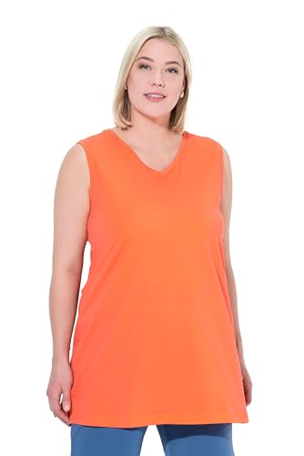 Ulla Popken Damen große Größen Übergrößen Plus Size Top, V-Ausschnitt, Relaxed, ärmellos, Baumwolle rosenkoralle 46+ 531122510-46+ Ulla Popken Damen große Größen Übergrößen Plus Size Top, V-Ausschnitt, Relaxed, ärmellos, Baumwolle rosenkoralle 46+ 531122510-46+ von Ulla Popken