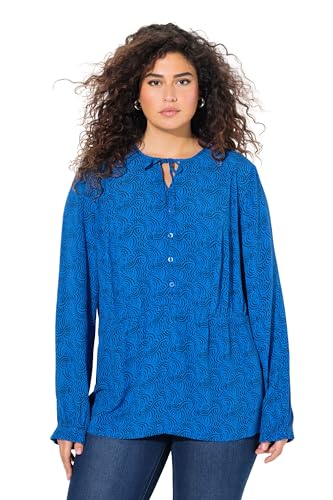 Ulla Popken Damen große Größen Übergrößen Plus Size Tunika, Wellenmuster, A-Linie, Tunika-Ausschnitt, Langarm Pfauenblau 50+ 836225740-50+ Ulla Popken Damen große Größen Übergrößen Plus Size Tunika, Wellenmuster, A-Linie, Tunika-Ausschnitt, Langarm Pfauenblau 50+ 836225740-50+ von Ulla Popken