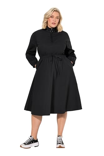 Ulla Popken Damen große Größen Übergrößen Plus Size Utility-Kleid, A-Linie, Papertouch, Stehkragen, Langarm schwarz 54+ 825212100-54+ Ulla Popken Damen große Größen Übergrößen Plus Size Utility-Kleid, A-Linie, Papertouch, Stehkragen, Langarm schwarz 54+ 825212100-54+ von Ulla Popken
