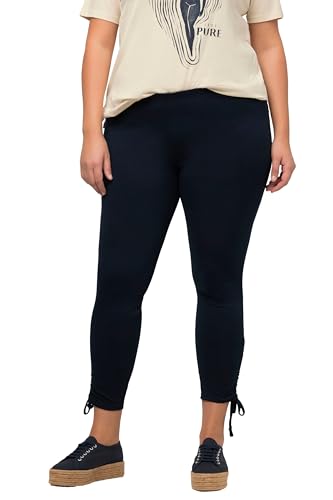 Ulla Popken Damen with Gatherings Leggings, Marine, 32W / 32L Ulla Popken Damen with Gatherings Leggings, Marine, 32W / 32L von Ulla Popken