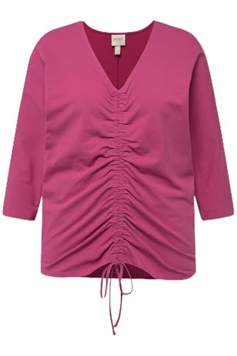 Ulla Popken Damen with bat sleevew and Drawstring T-Shirt, Fuchsia, 58-60 Ulla Popken Damen with bat sleevew and Drawstring T-Shirt, Fuchsia, 58-60 von Ulla Popken