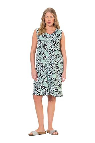 Ulla Popken Jerseykleid, gerippter Pullover, A-Linie, V-Ausschnitt, ärmellos, 831851, Schwarz , 50-52 Ulla Popken Jerseykleid, gerippter Pullover, A-Linie, V-Ausschnitt, ärmellos, 831851, Schwarz , 50-52 von Ulla Popken