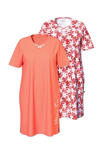 Ulla Popken Women's 2 pcs Bigshirts, Starfish, Koralle, 50-52 Ulla Popken Women's 2 pcs Bigshirts, Starfish, Koralle, 50-52 von Ulla Popken