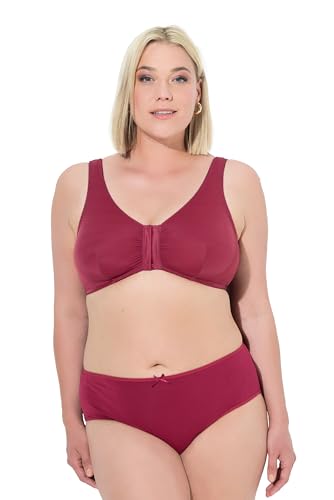 Ulla Popken Women's Bustier, Still-BH, Vorderverschluss, Cup C/D-E/F Bra, dunkelrot, 14D Ulla Popken Women's Bustier, Still-BH, Vorderverschluss, Cup C/D-E/F Bra, dunkelrot, 14D von Ulla Popken