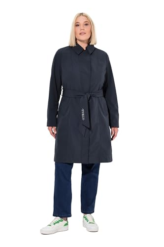Ulla Popken Women's HYPRAR Softshell-Trenchcoat, wasserabweisend, Gürtel Mäntel, Marine, 46/48 Ulla Popken Women's HYPRAR Softshell-Trenchcoat, wasserabweisend, Gürtel Mäntel, Marine, 46/48 von Ulla Popken