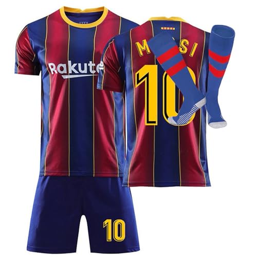 Barcelona Trikot 23/24 Fussball Trikot Kinder Set Fußball Trikot Set Hause/Auswärts Fußballtrikot Fussball Trainingsanzug Sportshirt Herren/Junge Football Training Tshirts Shorts und Socken Anzug von Umiquansome