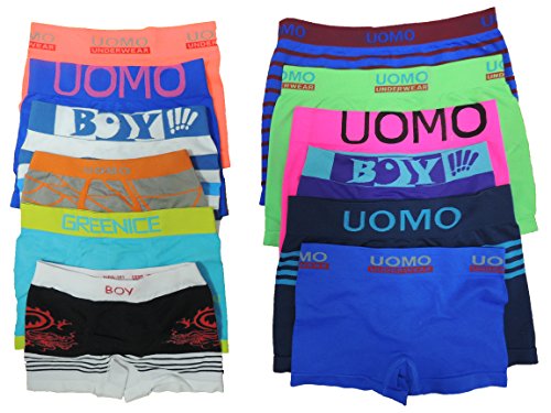 Unbekannt 10er Pack Kinder Jungen Boxershorts Größe 86-164 (122-128) von Unbekannt