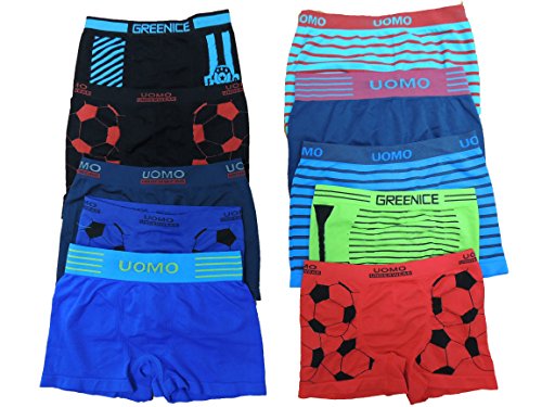 Unbekannt 10er Pack Kinder Jungen Boxershorts Größe 86-164 (122-128) von Unbekannt