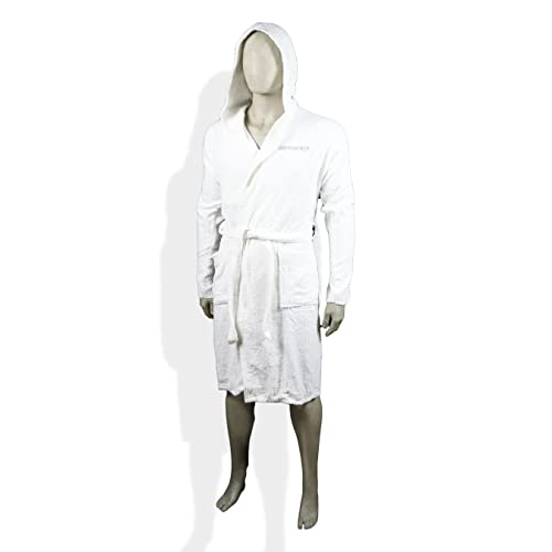 Bee Bademantel aus Frottee, 100 % Baumwolle, 400 g, mit Kapuze, Unisex, für BeeYourHome, Bianco, XXL/3XL von Unbekannt