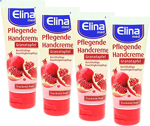 Elina Granatapfel Handcreme 75ml in Tube, 4er Pack von Unbekannt