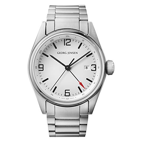 Georg Jensen Herrenuhr der Superlative GMT Nummer 3575596 Delta Classic 43mm von Georg Jensen