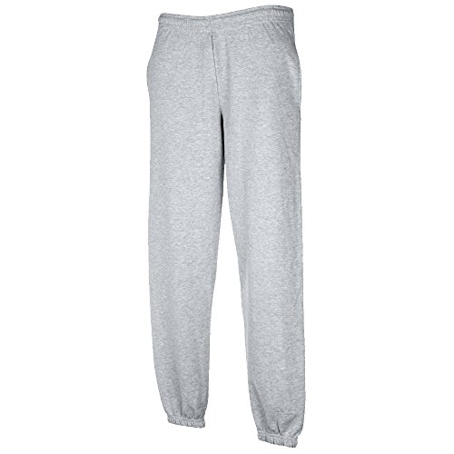 JOGGINGHOSE ELAST BUND FRUIT OF THE LOOM S M L XL XXL S,Heather Grey von Unbekannt