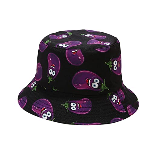 Jungen-Mode-Hut Bucket Hats Fashion Sun Cap Packable Outdoor Fischerhut für Damen und HerrenAtmungsaktives Kopftuch (Black, One Size) von Generic