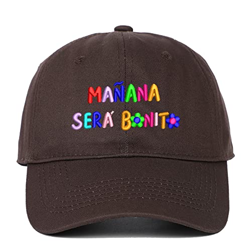 Manana Sera Bonito Hut Baumwolle Stickerei Baseball Cap Unisex Konzerthut Hip Hop Hut, Kaffee von Unbekannt