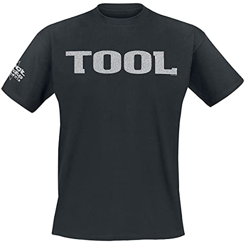 Tool Metallic Silver Logo Männer T-Shirt schwarz L 100% Baumwolle Band-Merch, Bands von Unbekannt