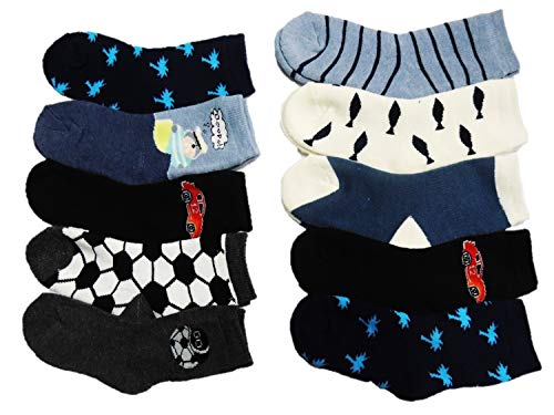 Unbekannt 10 Paar Kinder Jungen Thermo Winter Socken in den Größen 18-37 (34-37) von Unbekannt