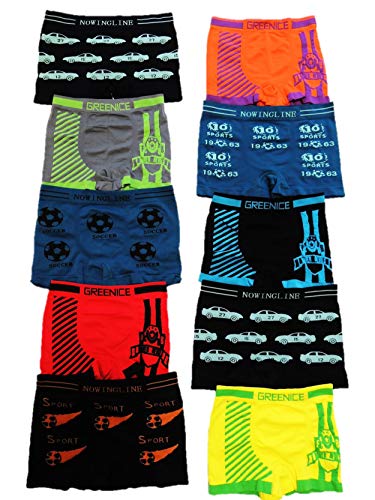 Unbekannt 10er Pack tolle Kinder Jungen Boxershorts Größe 86-164 (110-122) von Unbekannt