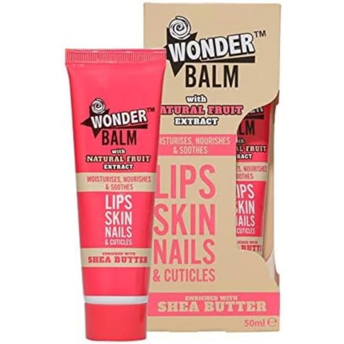 Wonder Balm Handbalm/Creme für Lippen, Hände und Nägel – angereichert mit Sheabutter für trockene Haut, 50 ml von NUAGE