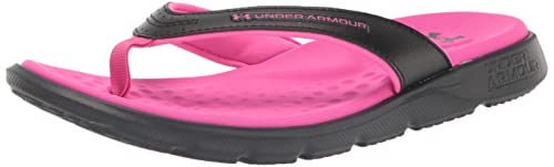 Under Armour Damen Ignite Marbella Flip Flop, (002) Black/Rebel Pink/Rebel Pink, 39 EU von Under Armour