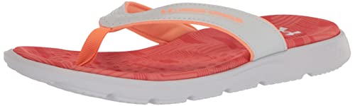 Under Armour Damen Ignite Marbella Graphic Flip Flop, (100) Wei /Orange Tropic/Wei , 38 EU von Under Armour