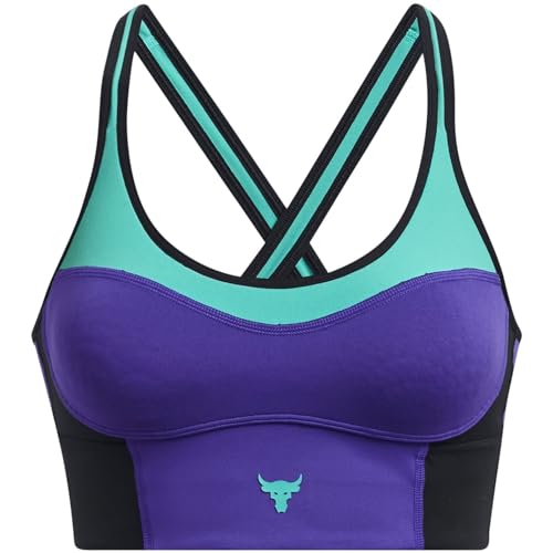 Under Armour Damen Sport-BH Project Rock Electric Purple M von Under Armour