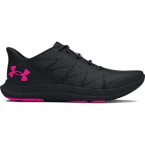 Under Armour Damen UA W Charged Speed Swift Laufschuhe, Black/Black/Rebel Pink, 40.5 EU von Under Armour