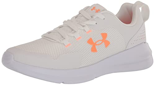 Under Armour Essential Damen-Sneaker, (115) Weiß/Weiß/Orange Tropic, 10.5 von Under Armour