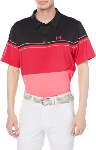 Under Armour Herren Playoff 2.0 Golf Poloshirt, Schwarz (043)/Electric Tangerine, 3XL Tall von Under Armour