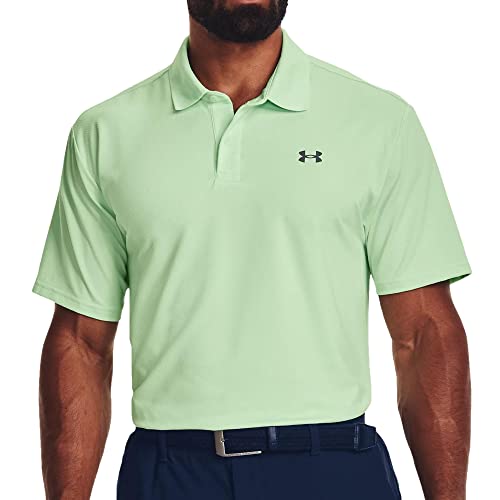 Under Armour Herren-Poloshirt aus Nylon/Elasthan-Mischgewebe (as1, Alpha, S, Regular, Regular, Aqua Foam/Pitch Gray-335), Aqua Foam von Under Armour