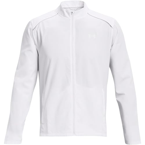 Under Armour Herren Storm Run Jacket Laufbekleidung Laufjacke Weiß - Grau L von Under Armour