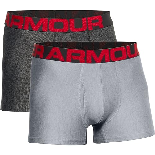 Under Armour Herren Ua Tech 3 in 2 Pack Boxershorts, grau, XS von Under Armour