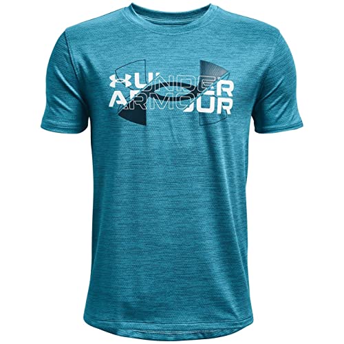 Under Armour Jungen Vented Kurzarm T Shirt Junior Funktions Blau 7-8 Jahre von Under Armour