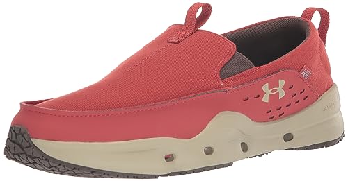 Under Armour Men's Micro G Kilchis Slip Recover Boat Shoe, (600) Heritage Red/Khaki Base/Khaki Base, 12 von Under Armour