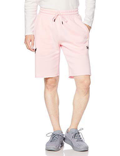 Under Armour Men's Sweatpant Shorts Cotton/Polyester Blend UA Dwayne Johnson Sweatpant Shorts1357200 (Pink, X-Large) von Under Armour