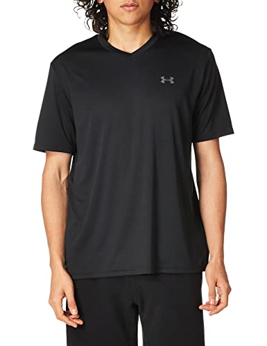 Under Armour Mens V-Neck Tech 2.0 Short Sleeve T-Shirt (Black, L) von Under Armour