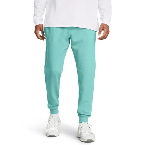 Under Armour Rival Fleece-Jogginghose für Herren, Standard, (482) Radial Türkis/Weiß von Under Armour