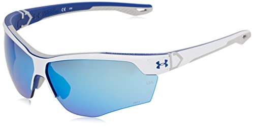 Under Armour Unisex UA Yard DUAL Sunglasses, WWK Matte White Blue, 76 von Under Armour