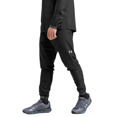 Under Armour Vanish Hybrid-Trainingshose für Herren – Castlerock Relaxed Fit, atmungsaktives 100% Polyestergewebe, Schwarz , XL Under Armour Vanish Hybrid-Trainingshose für Herren – Castlerock Relaxed Fit, atmungsaktives 100% Polyestergewebe, Schwarz , XL von Under Armour