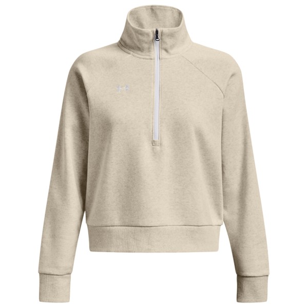 Under Armour - Women's Rival Fleece HZ - Pullover Gr XL - Regular beige von Under Armour