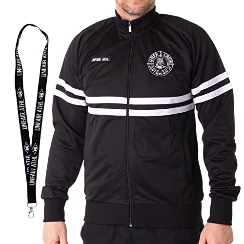 Unfair Athletics Trainingsjacke - Sportjacke - Limited Schlüsselband (S, black white) von Unfair Athletics