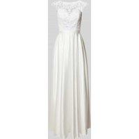 Unique Brautkleid mit floralen Stickereien in Offwhite, Größe 36 Unique Brautkleid mit floralen Stickereien in Offwhite, Größe 36 von Unique