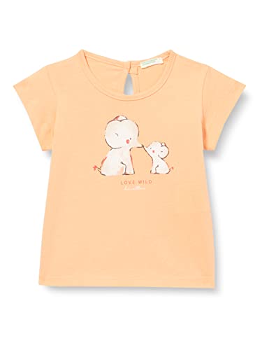 United Colors of Benetton Baby-Mädchen 3i1xa102u T-Shirt, Lachsrosa 22t, 50 von United Colors of Benetton