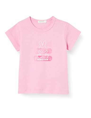 United Colors of Benetton Baby-Mädchen 3i9wa1003 T-Shirt, Intensives Rosa 05f, 56 cm von United Colors of Benetton